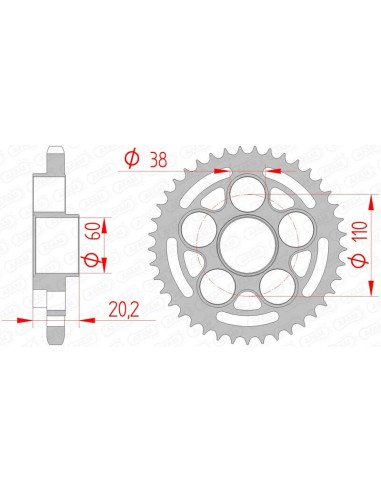 Pinion standard din oțel AFAM 50800 - 525