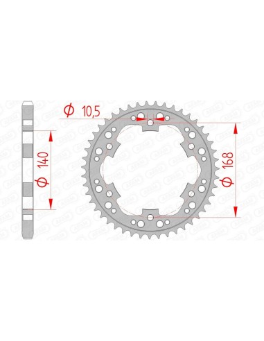 Pinion standard din oțel AFAM 92635 - 525