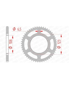Rear sprocket AFAM Steel...