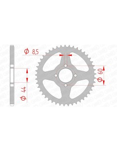 Rear sprocket AFAM Steel...