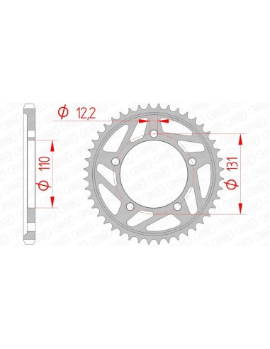 Pinion standard din oțel AFAM 164800 - 525