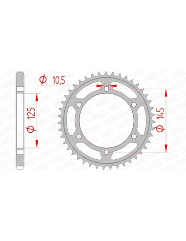 Pinion standard din oțel AFAM 12603 - 525