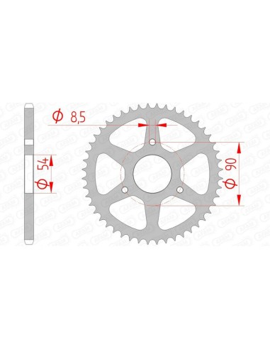Pinion standard din oțel AFAM 146100 - 420