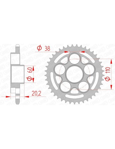 Pinion standard din oțel AFAM 50614 - 520