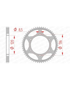 Rear sprocket AFAM Steel...