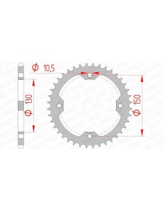Rear sprocket AFAM Steel...