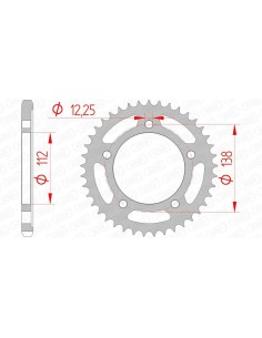 Rear sprocket AFAM Steel...