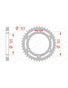 Rear sprocket AFAM Steel...