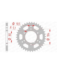 Rear sprocket AFAM Steel...
