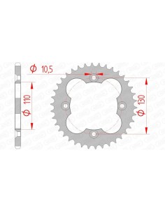 Rear sprocket AFAM Steel...