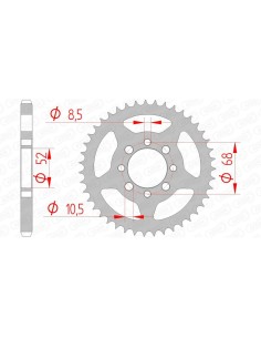 Rear sprocket AFAM Steel...