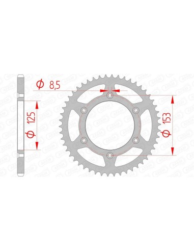 Pinion standard din oțel AFAM 10212 - 520
