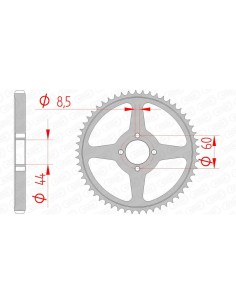 Rear sprocket AFAM Steel...