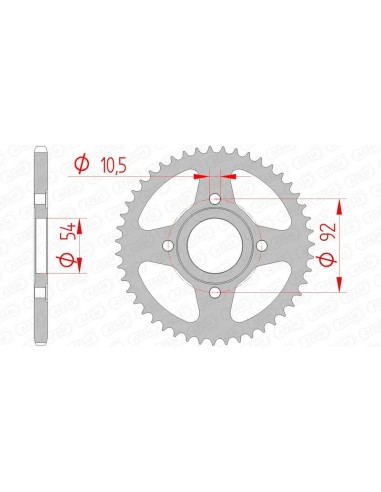 AFAM Steel Standard Rear Sprocket 12112 - 420