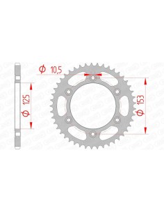 Rear sprocket AFAM Steel...