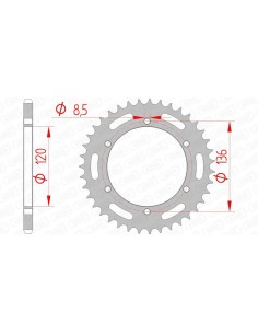 Rear sprocket AFAM Steel...