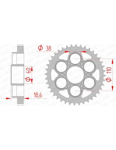 Pinion standard din oțel AFAM 50900 - 530