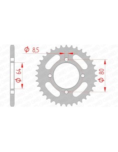 Rear sprocket AFAM Steel...