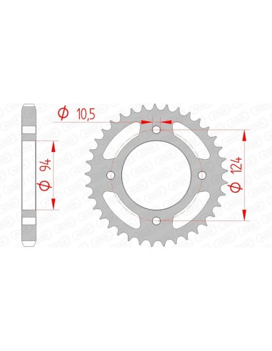 Pinion standard din oțel AFAM 10505 - 530