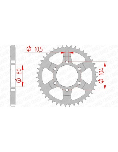 Pinion standard din oțel AFAM 16610 - 525