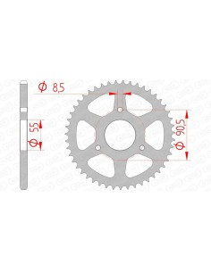 Rear sprocket AFAM Steel...