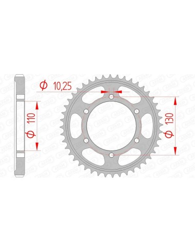 Pinion standard din oțel AFAM 12813 - 530