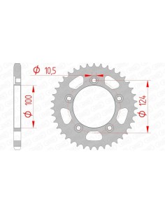 Rear sprocket AFAM Steel...