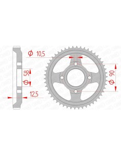 Rear sprocket AFAM Steel...