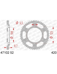 Rear sprocket AFAM Steel...