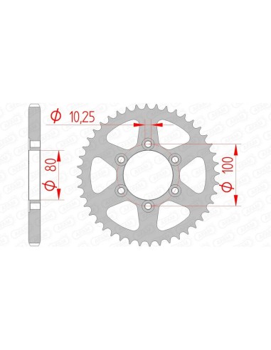 Pinion standard din oțel AFAM 92666 - 525