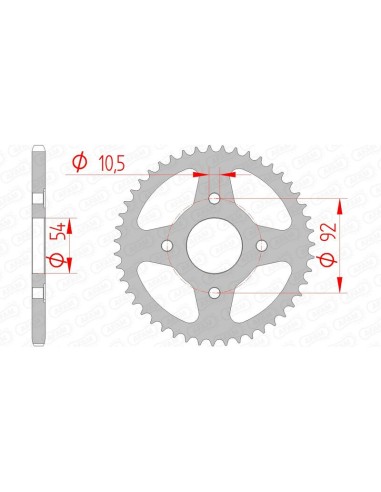 Pinion standard din oțel AFAM 12113 - 420