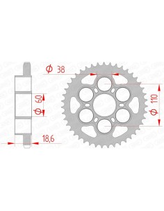 Rear sprocket AFAM Steel...