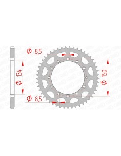 Rear sprocket AFAM Steel...