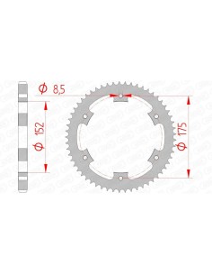 Rear sprocket AFAM Steel...