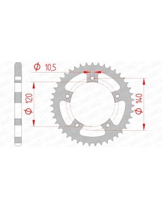 Rear sprocket AFAM Steel...