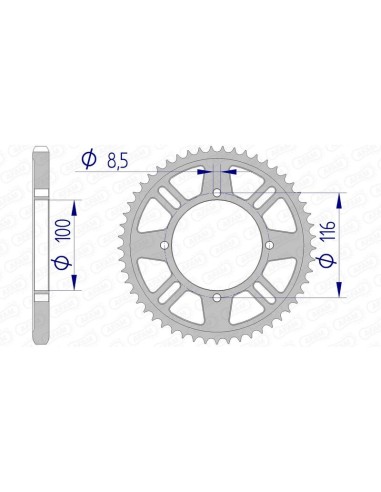Pinion din aluminiu AFAM 17105428