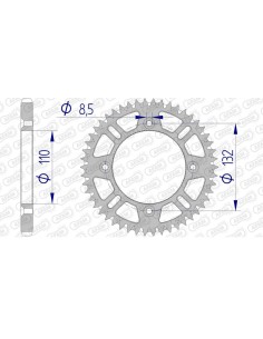 Rear sprocket AFAM...