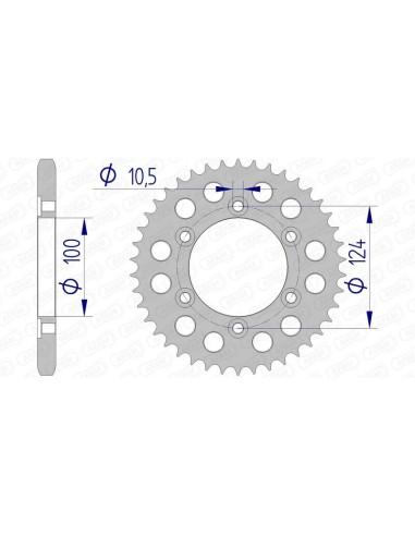 Pinion din aluminiu AFAM 51609 - 525