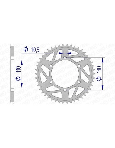 Pinion din aluminiu AFAM 13814 - 520