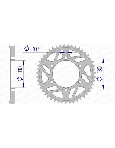Pinion din aluminiu AFAM 13813 - 530