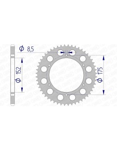 Rear sprocket AFAM...