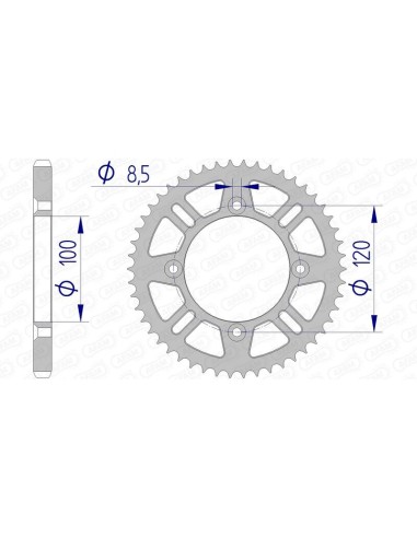 Pinion din aluminiu AFAM 15104 - 428