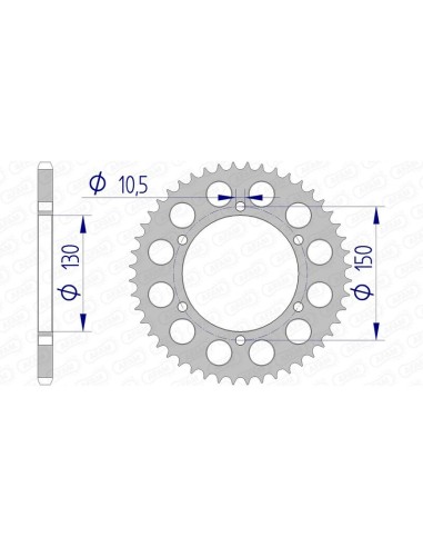 Pinion din aluminiu AFAM 13604 - 520