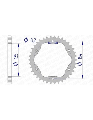 Pinion din aluminiu AFAM 51803 - 525