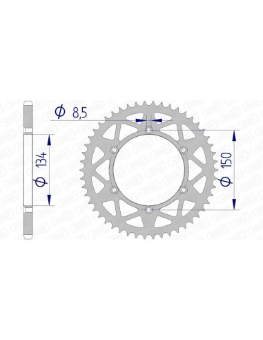 Pinion din aluminiu AFAM 17206520