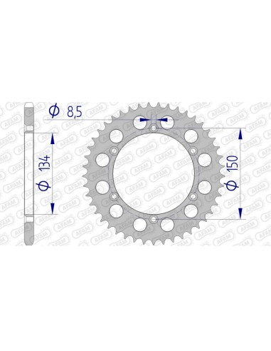 Pinion din aluminiu AFAM 17206520