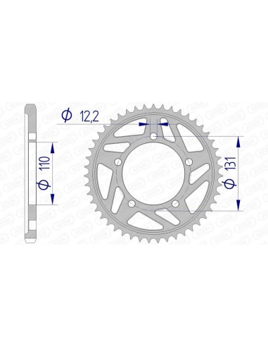 Pinion din aluminiu AFAM 165800 - 525