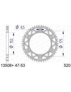 Rear sprocket AFAM...