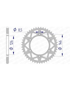 Rear sprocket AFAM...