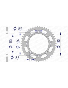 Rear sprocket AFAM...